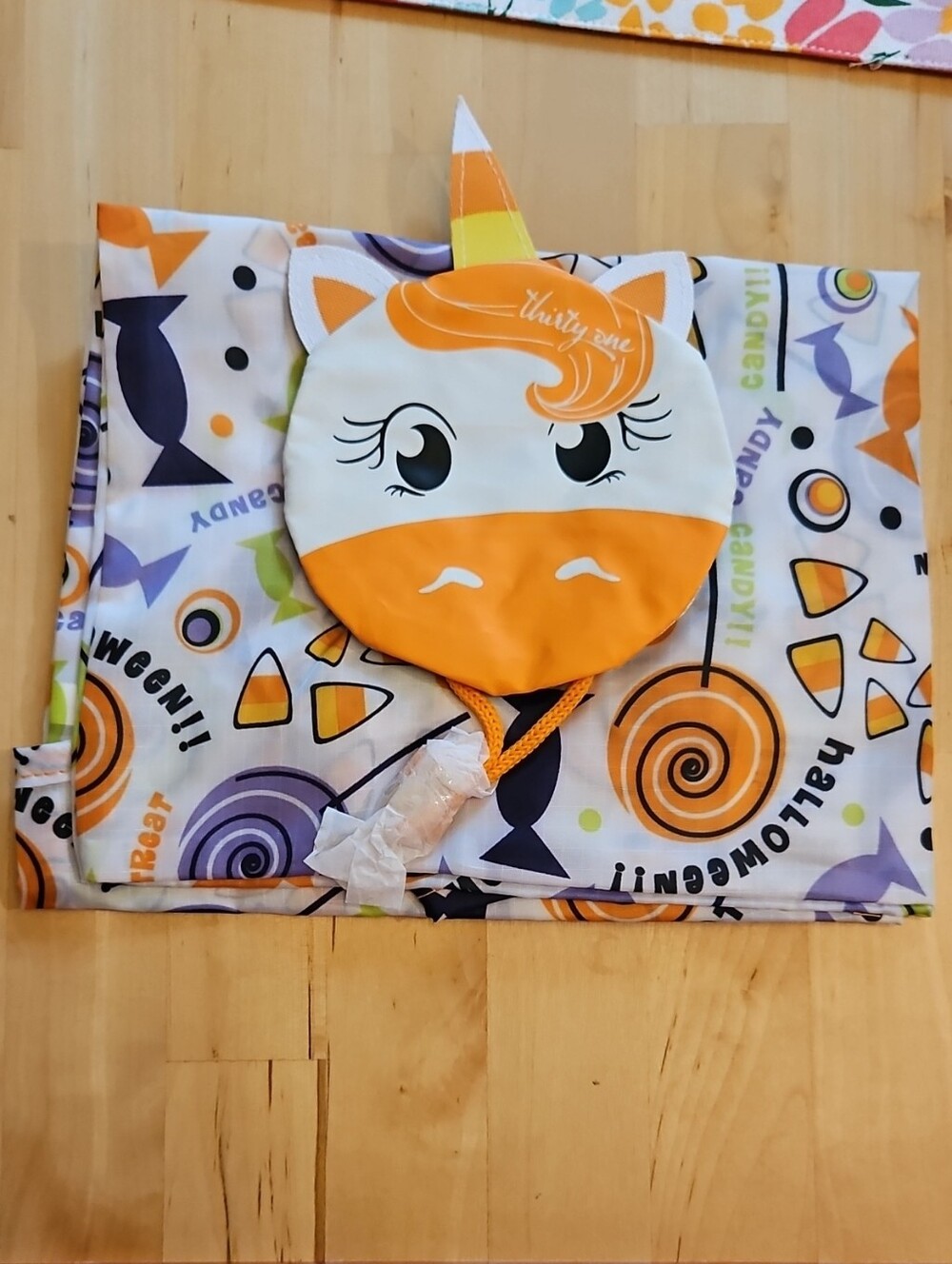 Vintage Thirty-One Foldaway Bag In Candy Unicorn